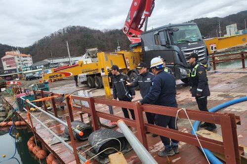 (1월 18일) 지휘관 해상공사장 및 취약해역 현장점검  사진1