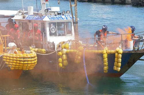 낚시어선 화재·침수 사고 대응 훈련(25.9.17.) 1
