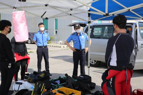 210722 동해해양경찰서장, 해상치안현장 점검(1513함, 임원파출소, 묵호파출소) 사진1