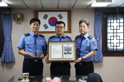 230921 동해해경 독도경비함 3016함, 동해해경 역사상 최초 국제해사기구(IMO) “바다의 의인상” 수상 사진1