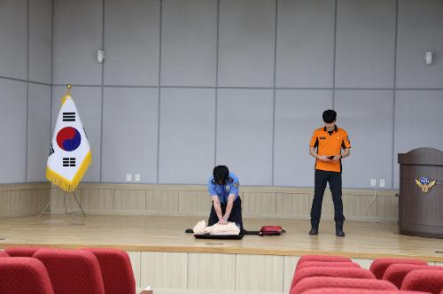 250619 동해해경, 청사 화재 발생 대비 소방서와 합동 청사 자체 소방훈련 실시 사진2