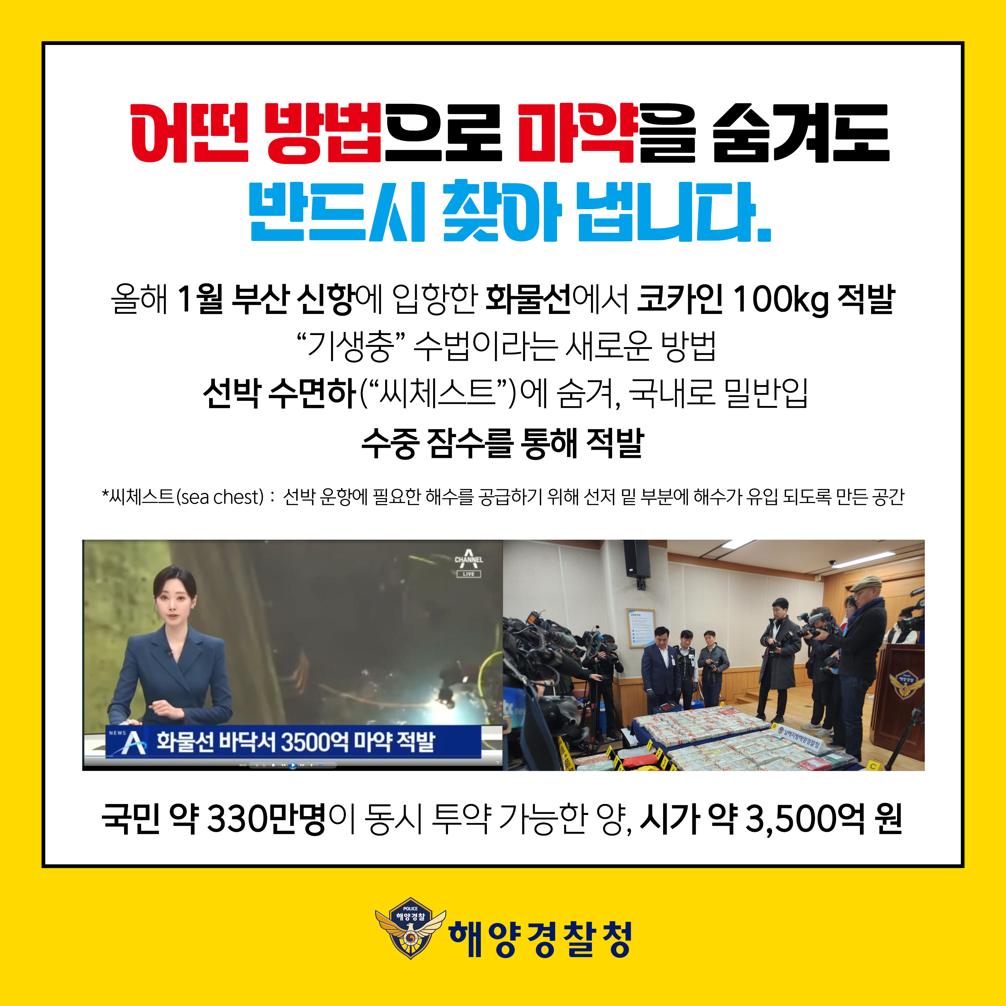 해양 마약범죄 예방 홍보