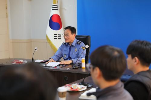 인천해경서장, 경찰서 신규 전입자 소통 간담회