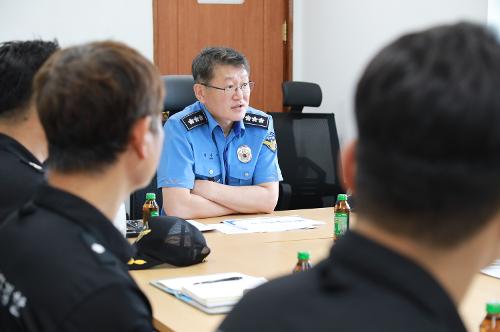 김용진 중부해경청장, 인천해경서 구조대 현장방문 (2024.8.7.) 사진5