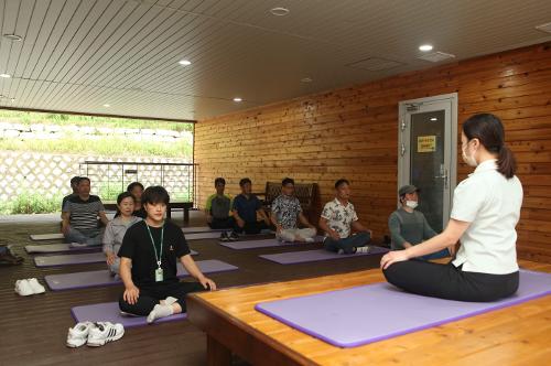 산림치유 힐링 캠프 개최 2