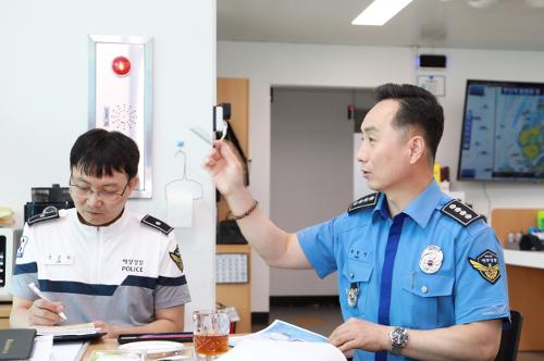 260811 최원식 목포해경서장, 암태파출소 치안현장 점검
