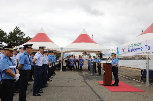 240610 포항해경_ 상호협력 강화를 위한 미 해안경비대 4000톤급 경비함정 포항시 방문_ 교류행사 진행해 사진5