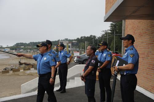 240716 김지한 포항해경서장, 해수욕장·연안해역 및 태풍취약지 현장 점검