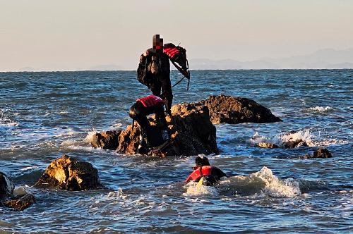 안산 방아머리 해변 고립자 구조