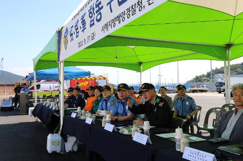 서해해경청,  선박 내 전기차 화재 대응 훈련 실시 사진1