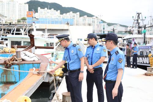 이명준 서해해경청장, 태풍 대비 여수지역 현장점검 1