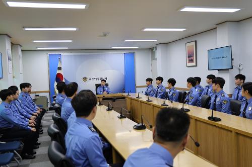 속초해양경찰서 전입을 명 받았습니다. 신임경찰 252기 교육생 15주간 현장실습 실시 3