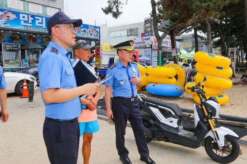 2024.8.2. 태안해경서장, 수상레저사업장 및 지역축제 현장점검 사진1