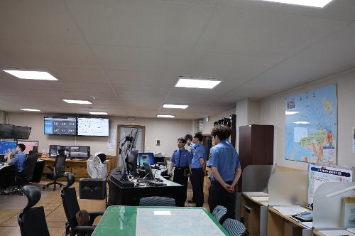 250515 태안해경서장, 대산VTS 업무현황 청취 5