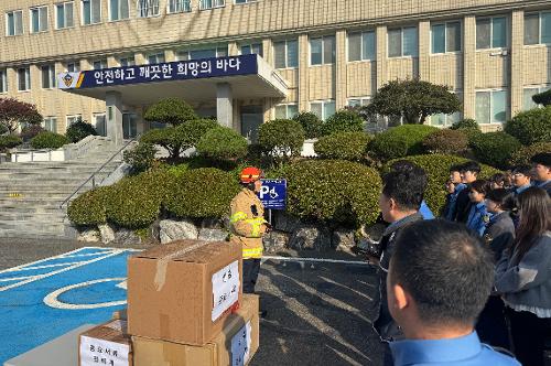 251023 태안해양경찰서 하반기 합동소방훈련 1