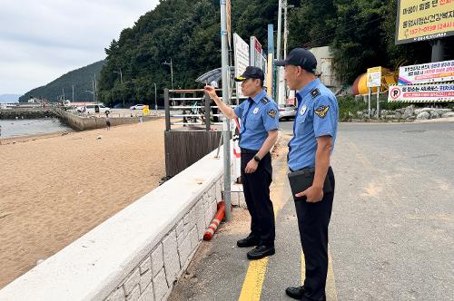 (240910)통영해경, 폐장 해수욕장 안전관리 실시 사진1