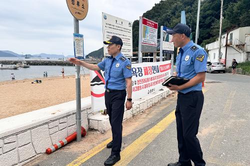 (240910)통영해경, 폐장 해수욕장 안전관리 실시 사진2